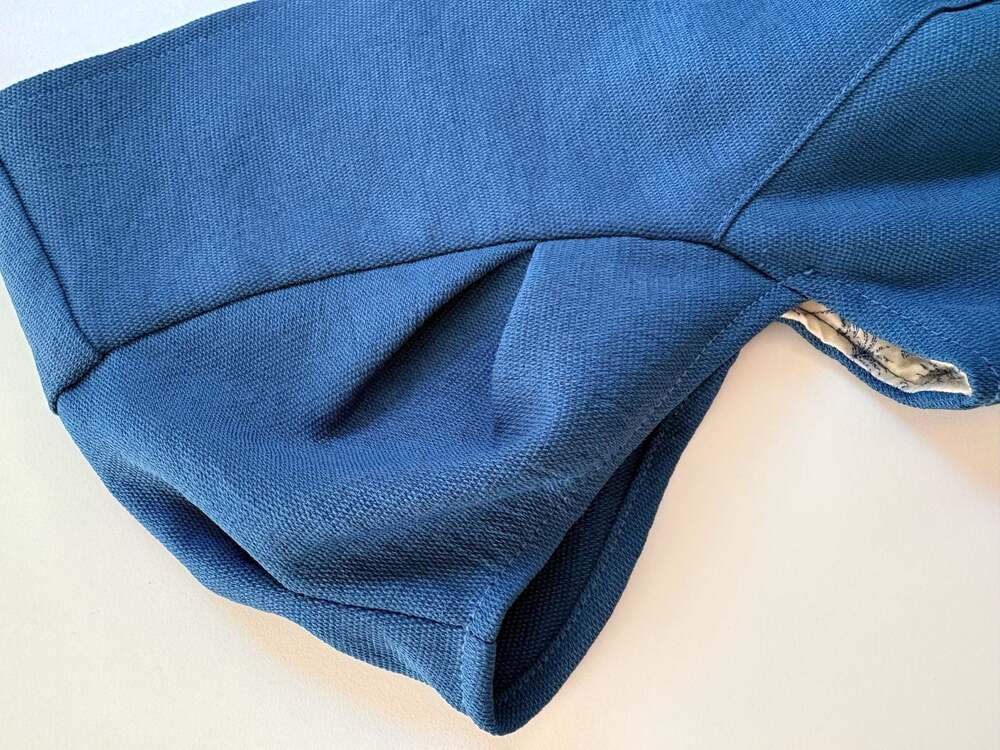 Cotélac Blue Lightweight Cap-Sleeve Sheath Dress Size 1 (US small/6) - Picture 13 of 13